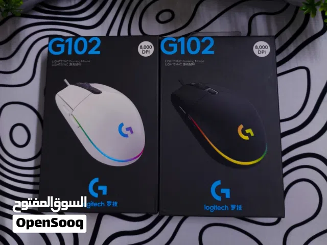 ماوس 8000dpi. logitech G102 دقة . جديد اصلي بسرعة 1000hz. اضائة RGB