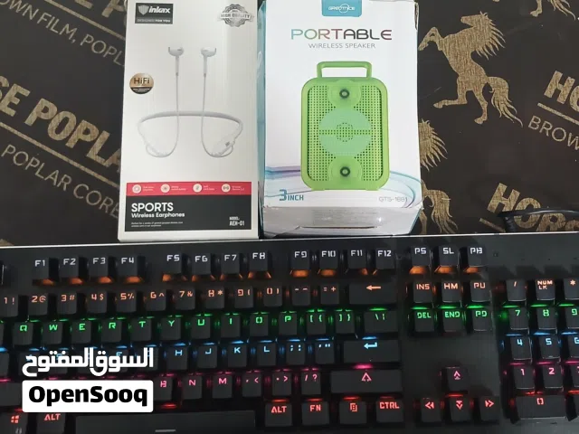 Gaming Keyboard RGB + Bluetooth Headphones + Speaker Bundle
