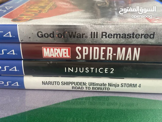DC Injustice 2, Marvel’s Spider-Man, God of War and Naruto Ninja Storm 4 Road to Boruto