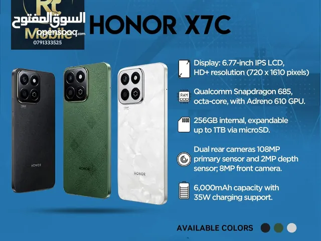 honor X7C//256G//ب اقل سعر ب المملكة  كفالة الوكيل الحصري