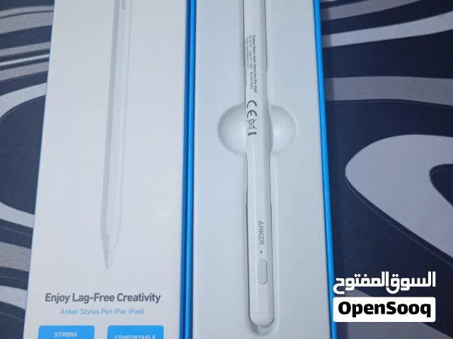 قلم من شركة ANKER الأصلي مخصص لأجهزة iPad (يدعم أغلب موديلات 2018 وفوك)  كتابة سلسة بدون تأخير
