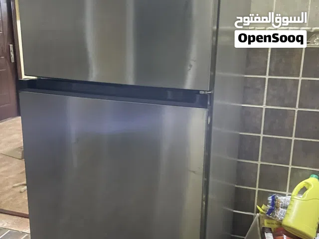 للبيع ثلاجة ميديا 46  411 لتر لون ستيل ، بابين (فريزر علوي ) تعمل بكفاءة ممتازة وتبريد قوي