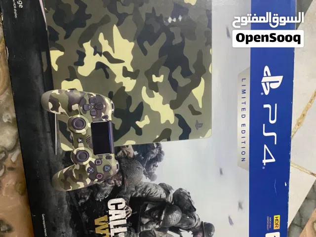 بليستيشن 4فورجديد النسخه العالميه معايدين الوكاله امريكي مهكر اللون العسكري والجهاز جديد