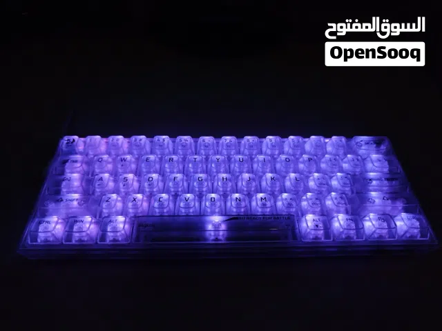 كيبورد redragon k617 mechanical شفاف 60% ...........................................................