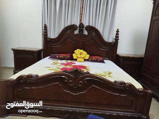 KING SIZE BED SET GOOD CONDITION 1.5 YEARS USED WITH MATTRESS 140 BHD
