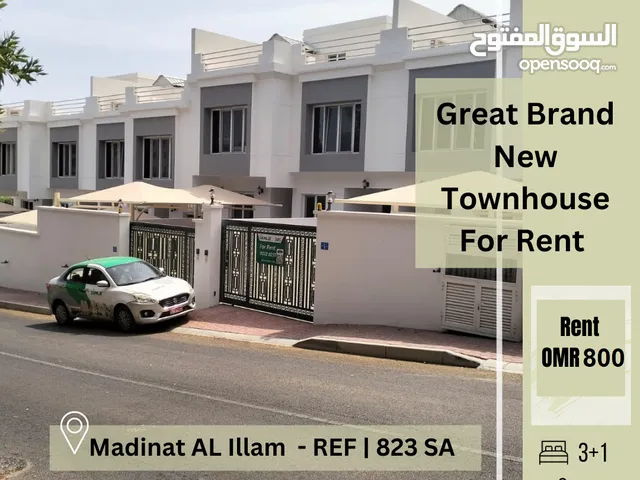 Great Brand New Townhouse For Rent in Madinat AL Illam  REF 823SA