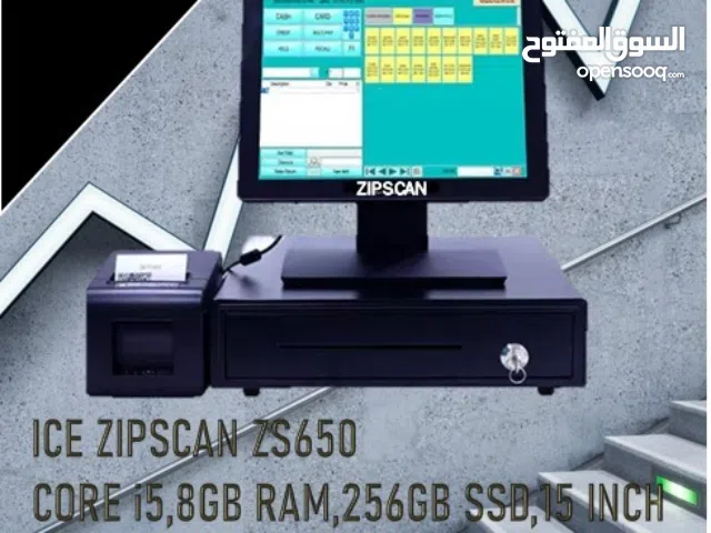 New POS System core i5 8GB/256GB SSD 15"touchscreen Receipt printer,CashDrawer, barcode Scanner