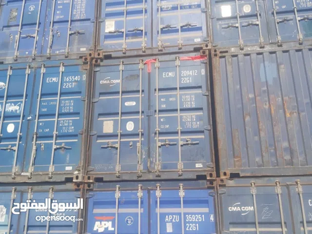 حاويات فارغه مستعمله ( كونتينر )  للبيع تصلح لاعمال الديكور والتخزين عشرون قدم وأربعون قدم  في عمان