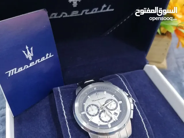 MASERATI_Successo  ساعة  مازيراتي سكسيسو براند إيطالي ماكنه ياباني اصلي