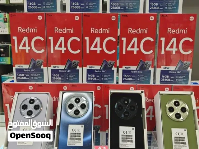 جهاز جديد بالكرتونة Redmi 14C رام 16 جيجا 256 مكفول سنة متوفر توصيل