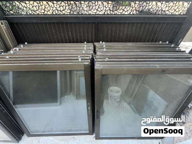 شبابيك دبل جلاس مقطع خاص عدد 20 200*125 مع الاباجور و ماتور الكهرباء