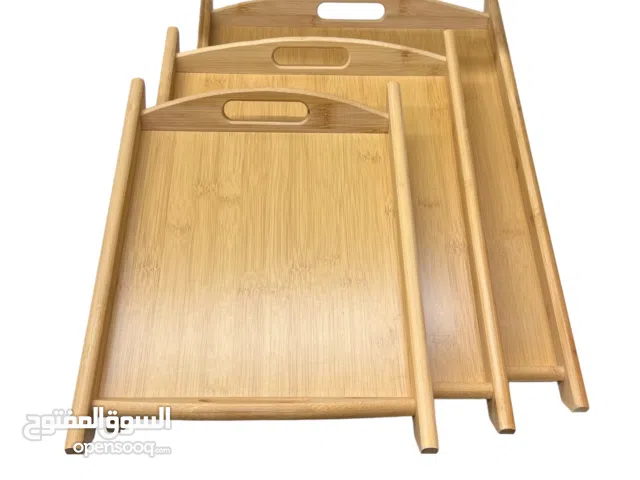 طقم صواني خشبية 3 قطع