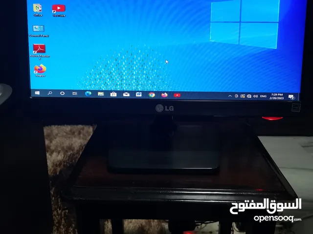 جهاز كومبيوتر مع شاشة LG بحالة جيدة