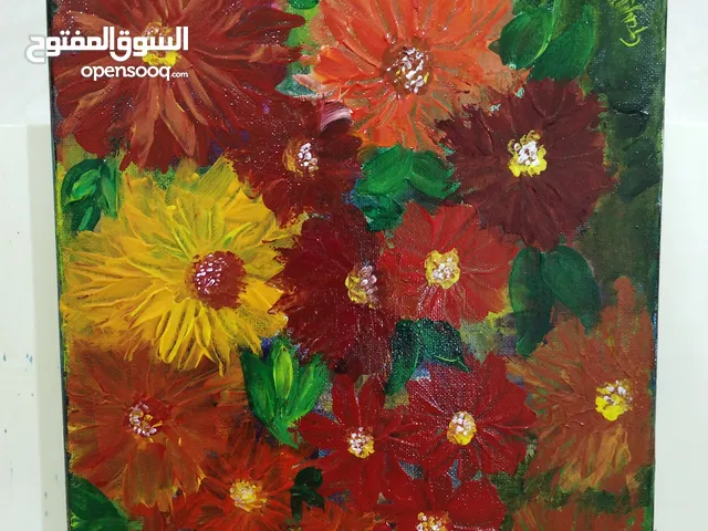 Flora hand made painting