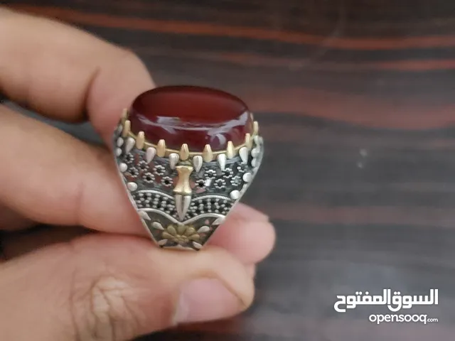 خواتم رجالي مطرز بلعقيق اليماني