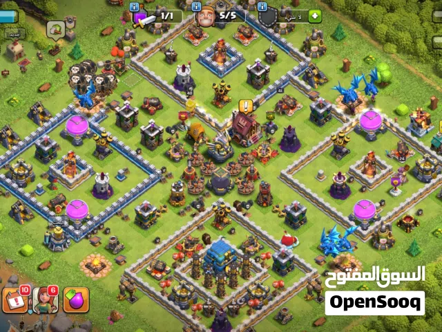 حسابين كلاش اوف كلانس للبيع