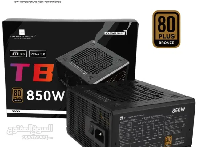 باور سبلاي ثيرمال رايت لأجهزة الجيمنج 850 واط حقيقي THERMALRIGHT 850W 80+ BRONZE GAMING POWER SUPPLY