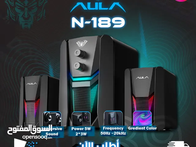 سماعات كمبيوتر جيمنغ مضيئة مميزة Aula Speaker N-189 Gaming RGB Lights OG