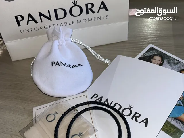 اسوارة pandora جلد اسود مزدوج