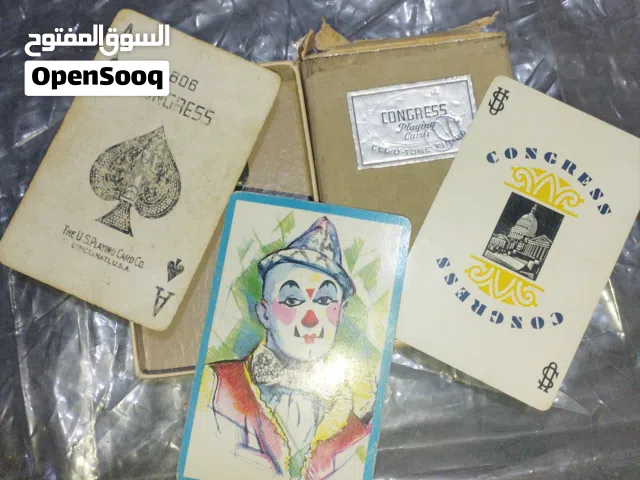 اوراق بوكر عتيقه من شركه الكونغرس فيها رسم الجوكر