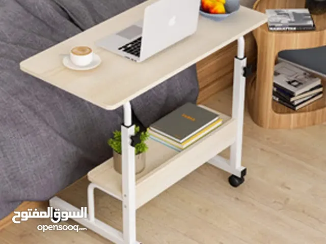80 × 40 طاولة جانبية مكتب جانبي متحرك مع رفوف للكتب ومكتب للطلاب ارتفاع قابل للتعديل كمسند كمبيوتر