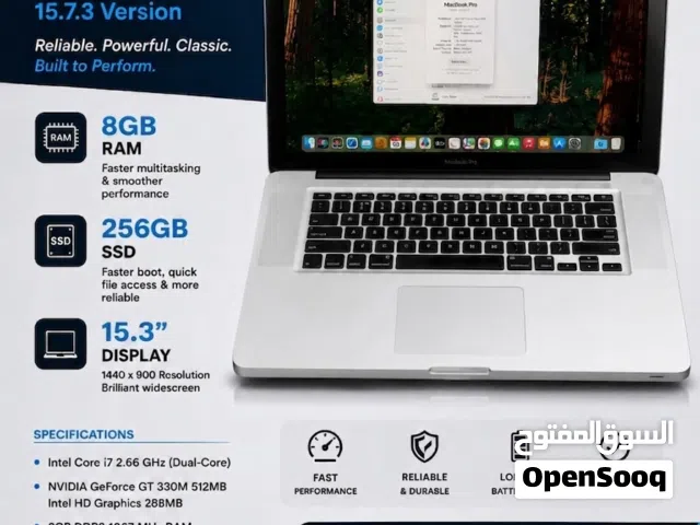 hello i am sale my Macbook pro core i7 ram 8 gb ssd 240gb display 15.4