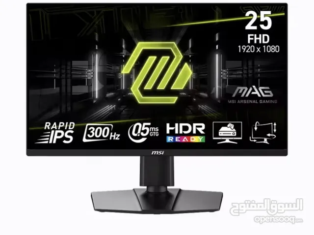 شاشة ألعاب MSI 24.5 إنش MAG 255XF 300Hz 0.5ms FHD 1920x1080 HDR HDMI + DP جديدة