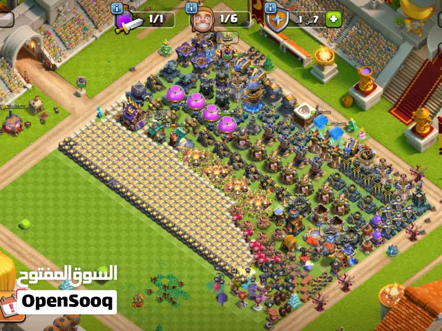 السلام عليكم ورحمة الله، للبيع حساب كلاش (Clash of Clans) قديم ومميز:  المستوى (Level): 243. قاعة
