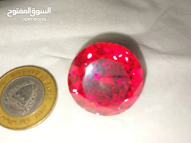 حجر زركون أفريقي طبيعي - لون أحمر ناري فاخر