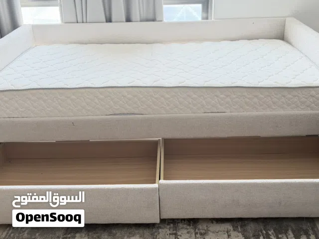 Dimension of this cot is 90*120 pan home cot with mattresses