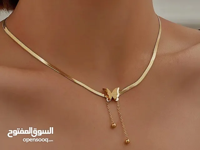 سلسله ضهر حيه فراشه ستانلس بيور مش بيغير لون يعني هتلبسيه وانسيه