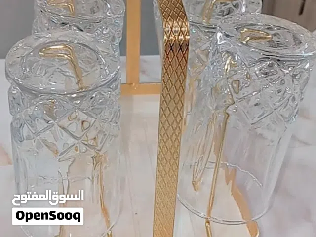 كأووس مع حافظه ذهبيه زجاج تركي مزخرف