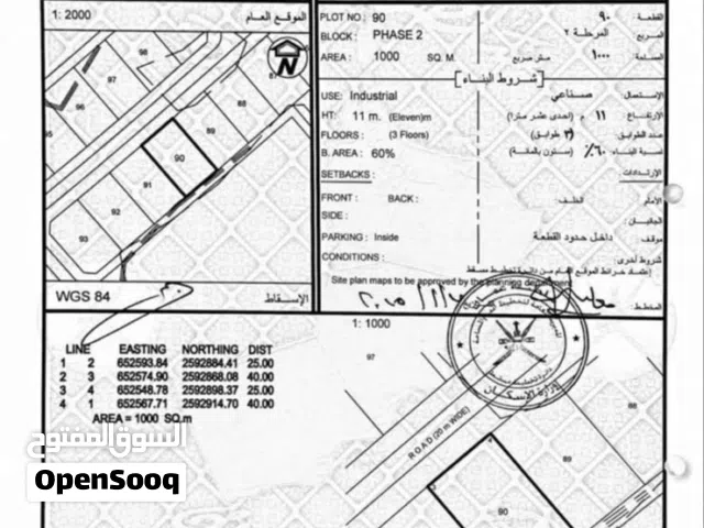 أرض صناعية في العامرات