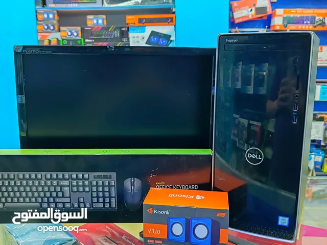 كمبيوتر مكتبي corei5-8 نوع ديل مع شاشه بسعر حرق بالنسبة للمواصفات