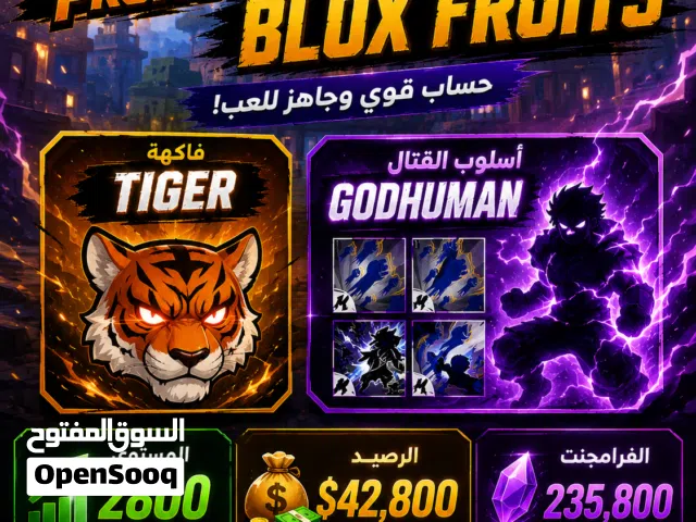 للبيع حساب Blox Fruits جديد Tiger