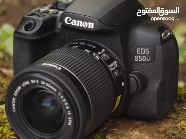 كاميرا كانون 850d جديدة جدا ونظيفة جدا  كاميرا تصوير صور وفيديوهات لم تستخدم كثيرا