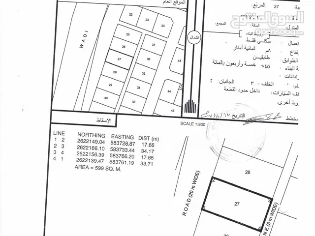 بركاء الحفري شمال بالقرب من الشارع البحري ووسط الخدمات بسعر مميز جدا - انا المالك