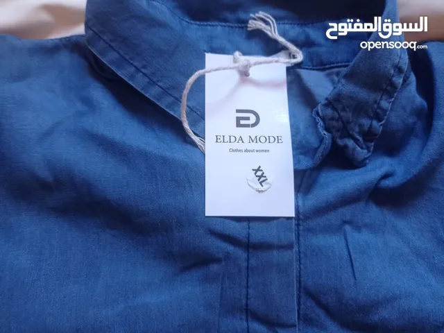 La taille: XXL اونسومبل نسائي جديد قطعتين ثوب ديال الجين