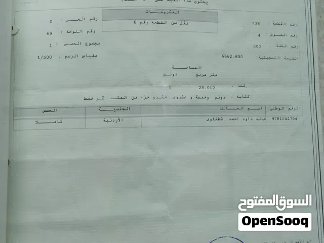 Residential Land for Sale in Ramtha Al Bweida