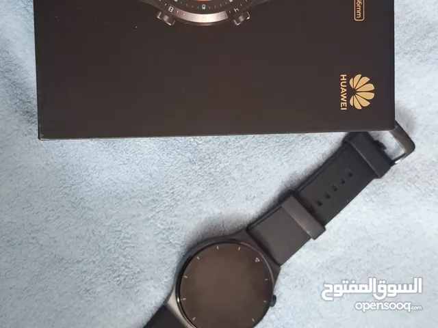 ساعة هواوي gt2 pro حجم 46mm بحالة الوكالة مع الكرتونة والشاحن