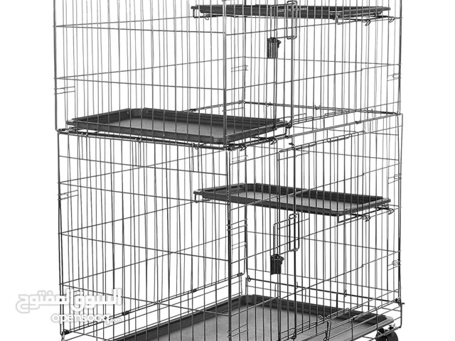 للبيع قفص قطط كبير متعدد المستويات – Tier Wire Cat Cage Playpen Kennel-