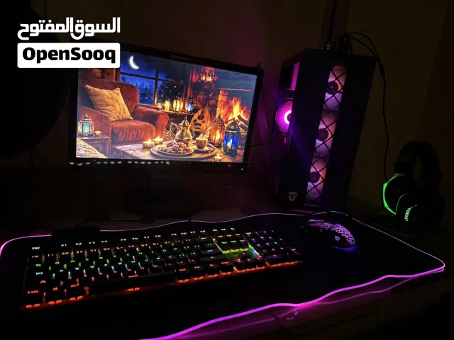 كمبيوتر العاب PC gaming  بسعر خيالي مع جميع قطعه مع قطع تصوير