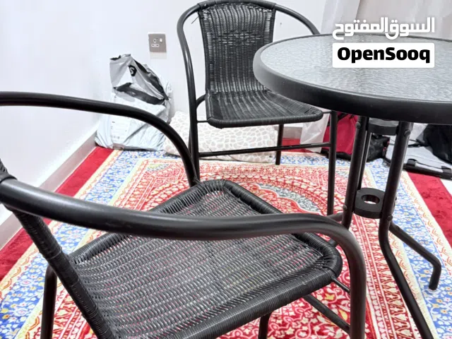 Two chairs and table