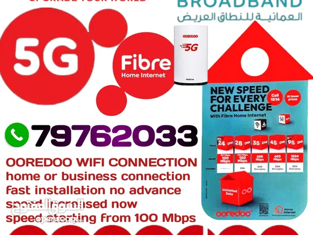 fiber optic or five G indoor outdoor device unlimited GB