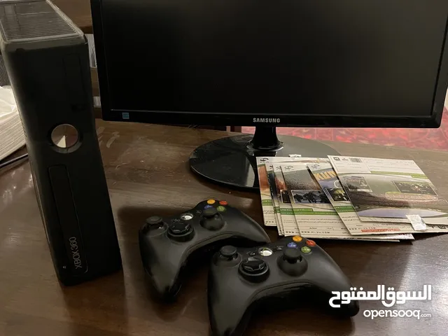 Xbox 360, and two joystick and with 6 games!