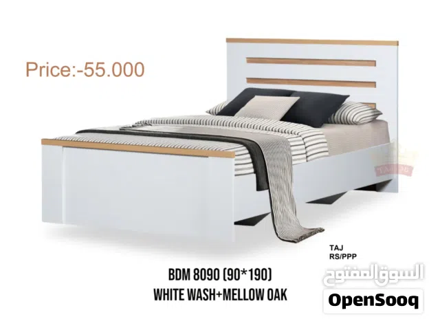 سرير خشبي مفرد جديد تمامًا مقاس 90 × 190 Brand New Single Wooden Bed 90x190