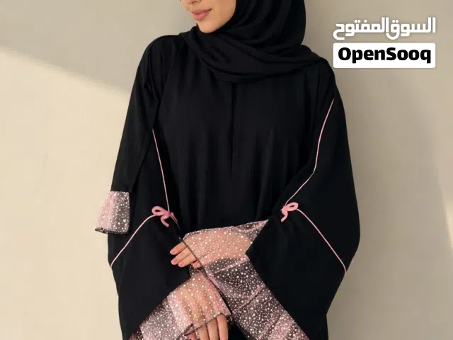 عبايه قماش حبر