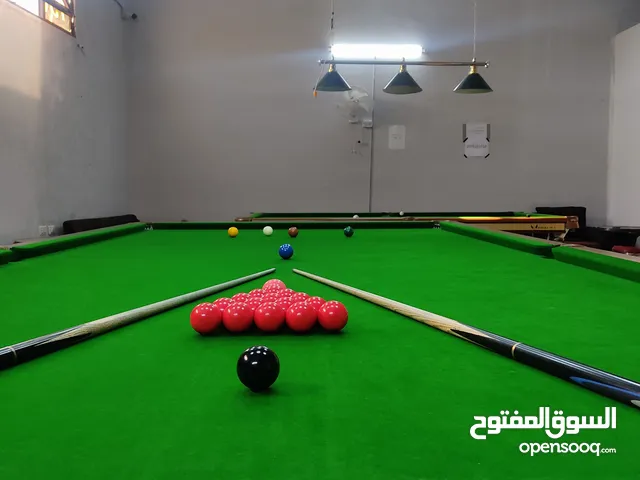(طاولة سنوكر + طاولة بلياردو) - إنجليزي / رخام اسود / سعر حرق سبب البيع عدم التفرغ