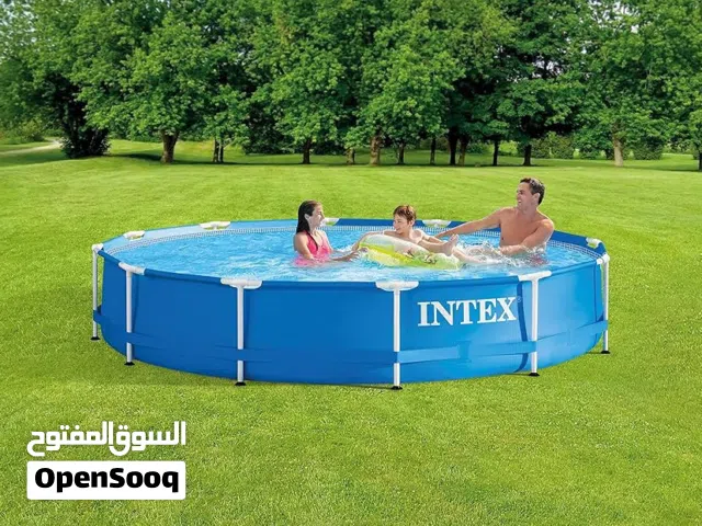 بركة سباحة اعمدة دائري 3.66 متر    ارتفاع 76 سم   من عمر 6 سنوات واكثر