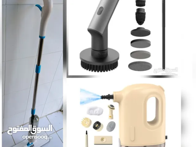 HOTO Electric Spin Scrubber with different type's of Brush Heads and Handheld Steam Cleaning Machine